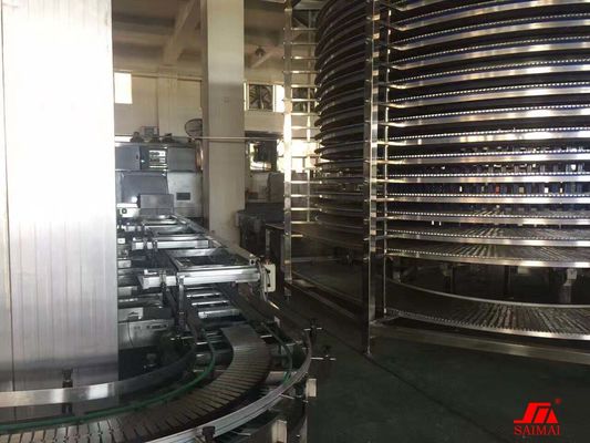 Turn Key Drum Drive 380V Multi Spiral Cooling Conveyor